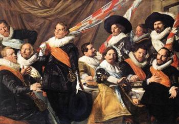 Frans Hals : Banquet Of The Officers Of The St George Civic Guard Company II